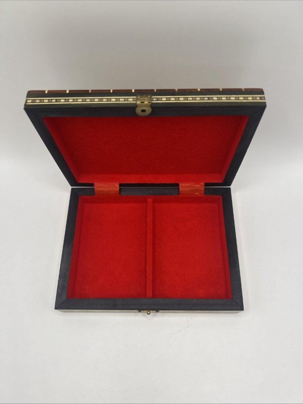 Miguel Laguna Playing Card Box Lacquered Mosaic Wood Inlay Handmade In Spain - Picture 4 of 16